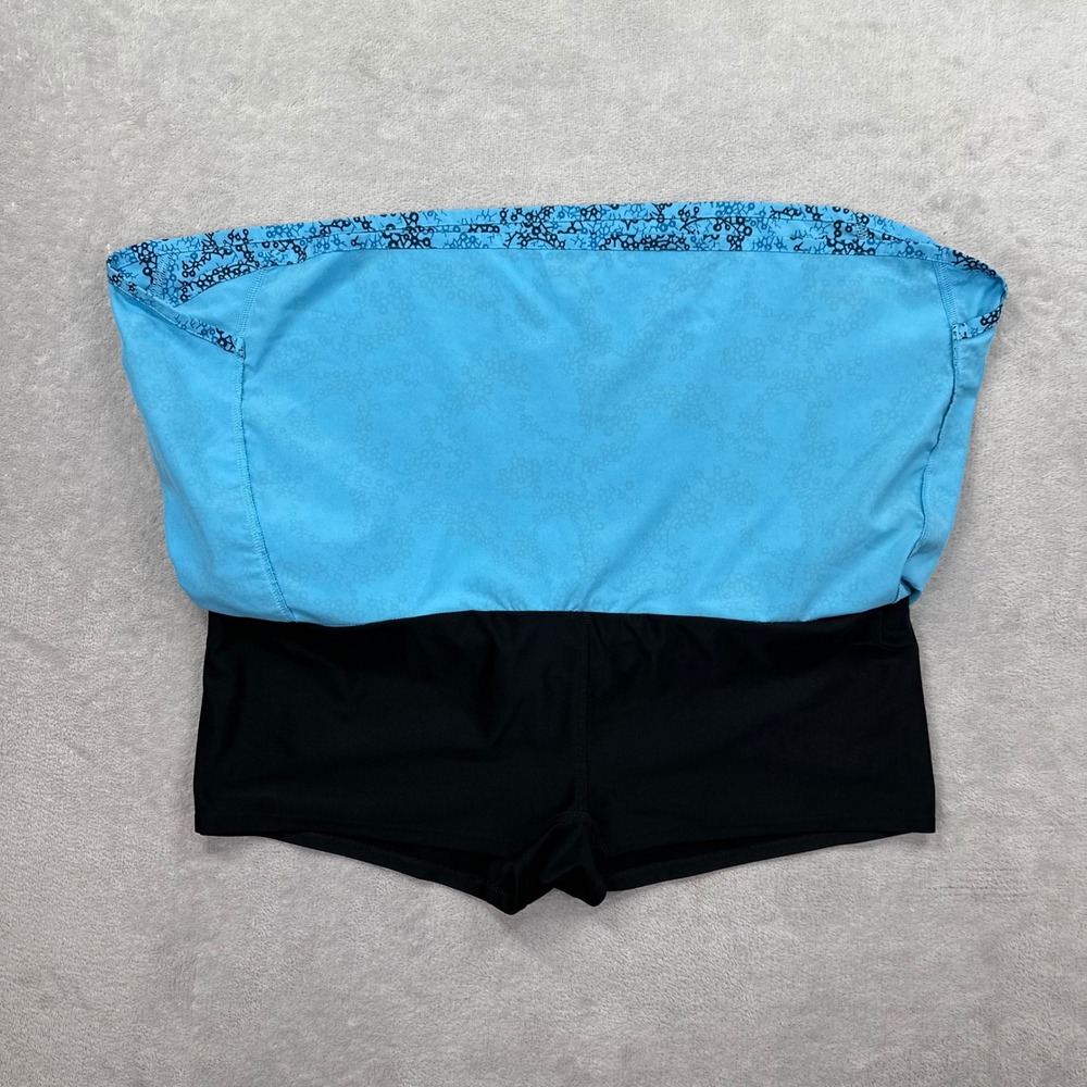 Patagonia Skort Women Large Blue Floral Activewear Running Hiking Outdoor Summer - Picture 3 of 10